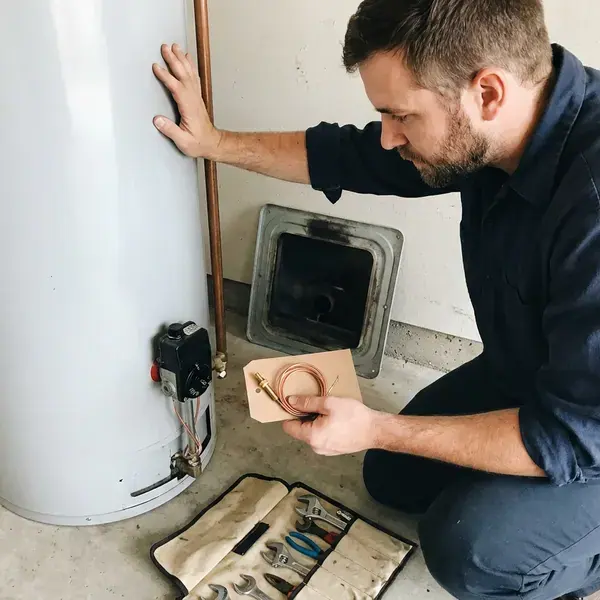 Local gas water heater repair by KFR Plumbing, Des Moines, IA