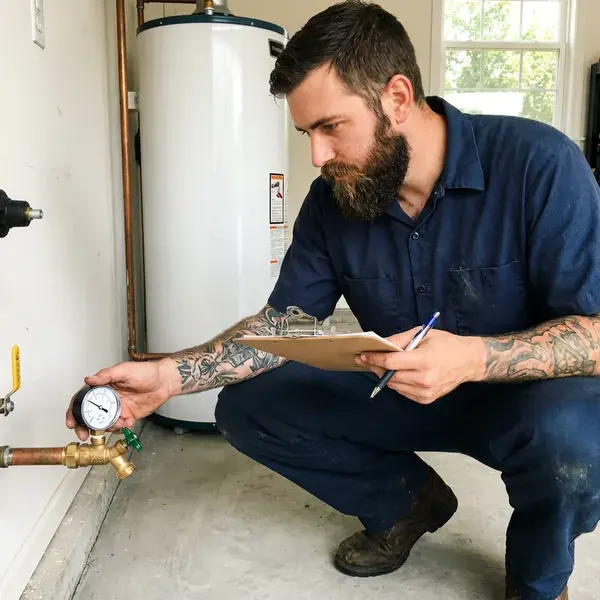 KFR Plumbing technician providing plumbing maintenance in Des Moines, IA