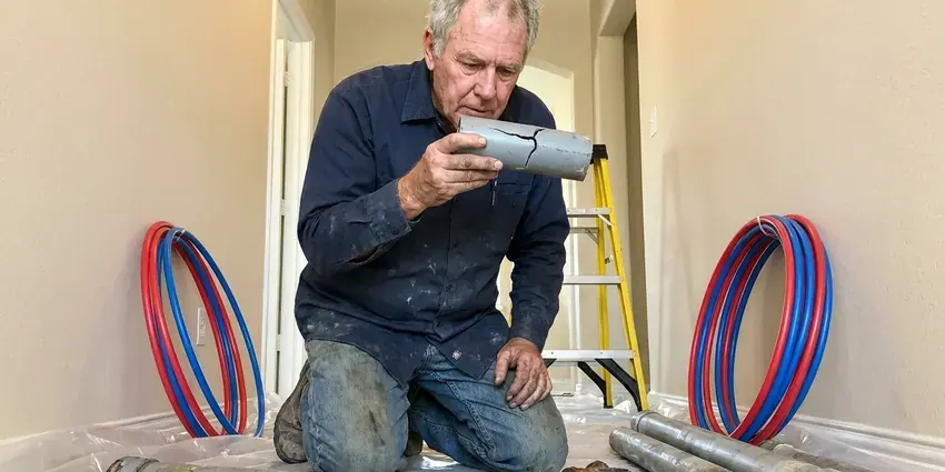 Local gas line repair by KFR Plumbing, Des Moines