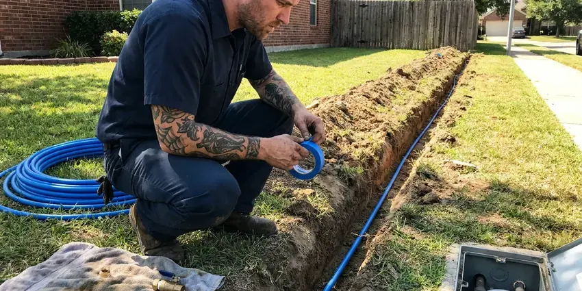 Water Line Installation in Des Moines